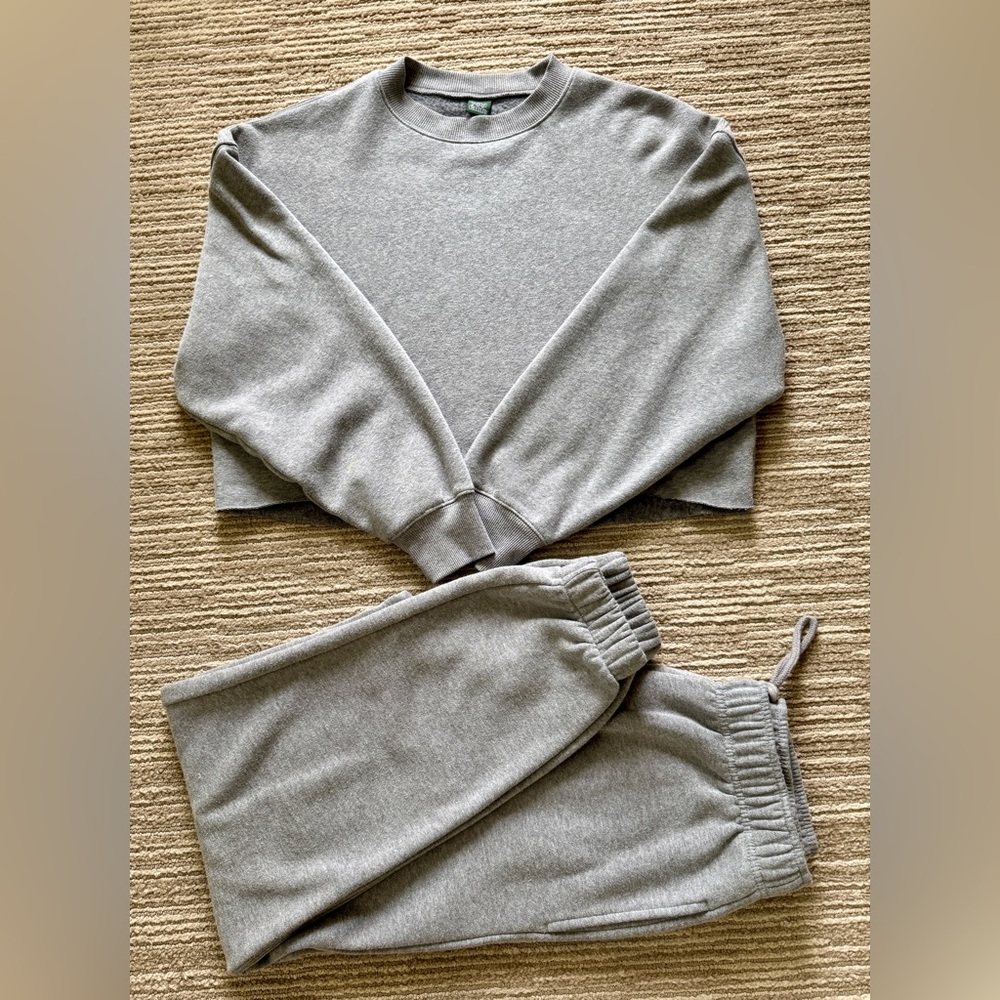 Wild Fable Gray Women's Track Pants & Sweatshirt Set, size XS